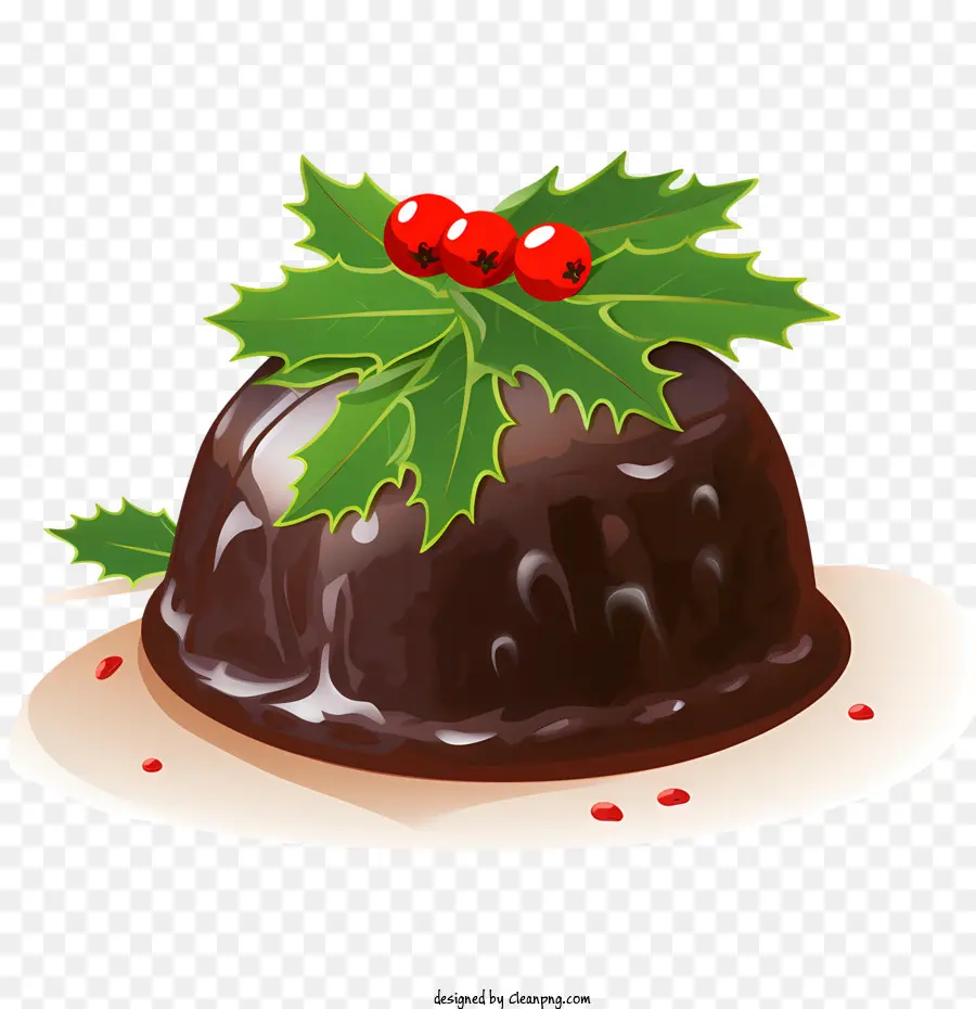 Pudding De Noël，Houx PNG