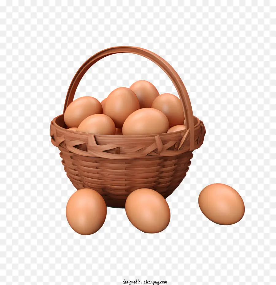 Les œufs，Panier PNG