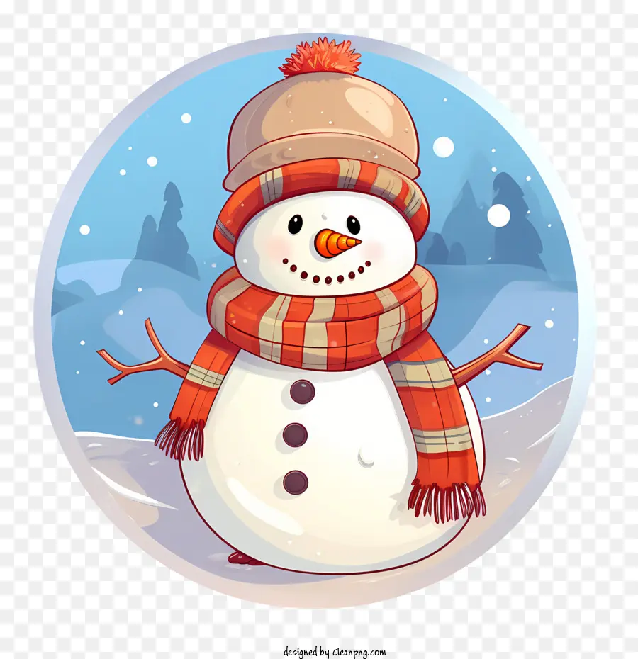 Bonhomme De Neige，Foulard PNG