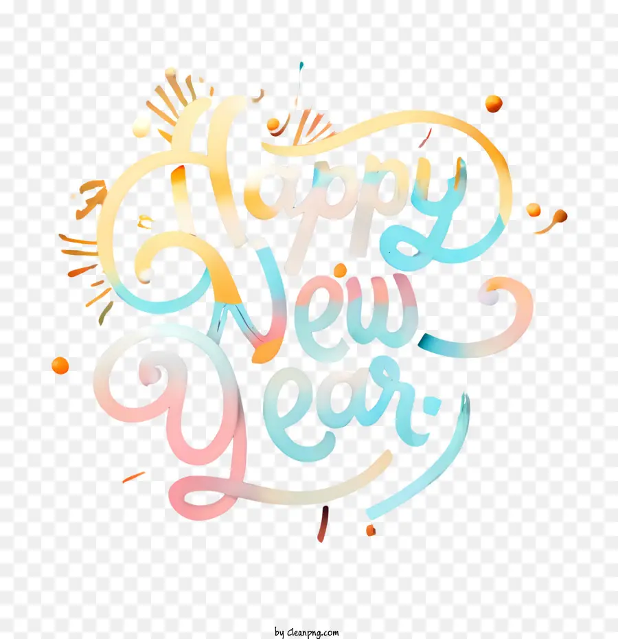 2024 Nouvel An，Bonne Et Heureuse Année PNG