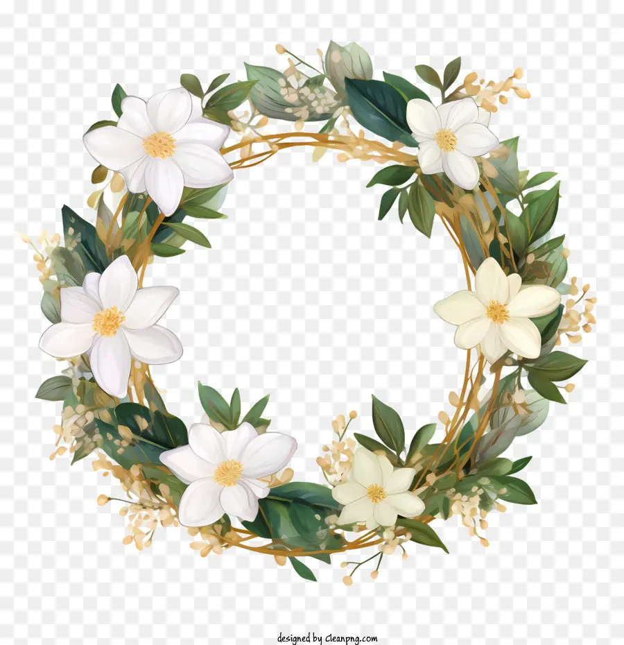 Couronne Florale，Fleurs PNG