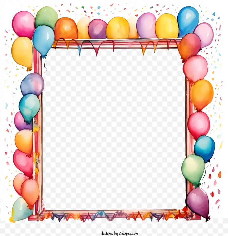 Cadre De Fête D'anniversaire，Partie PNG