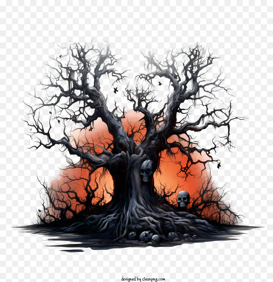 Halloween Arbre，Arbre PNG