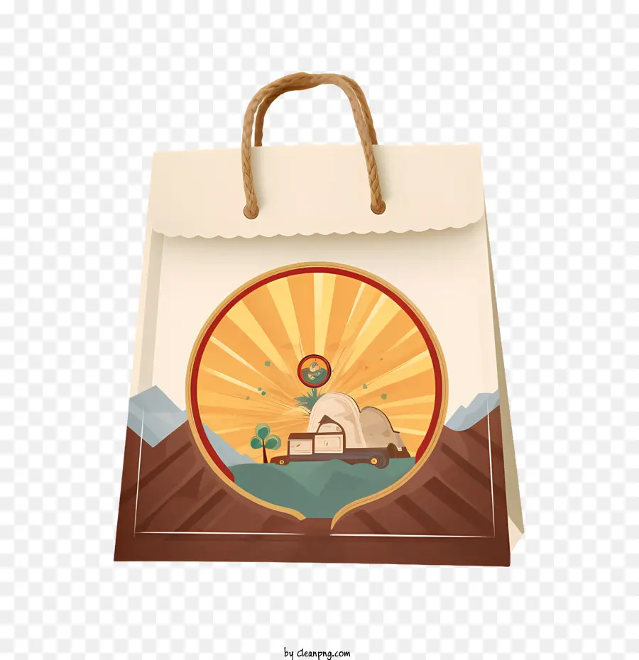 Sac En Papier，Montagnes PNG