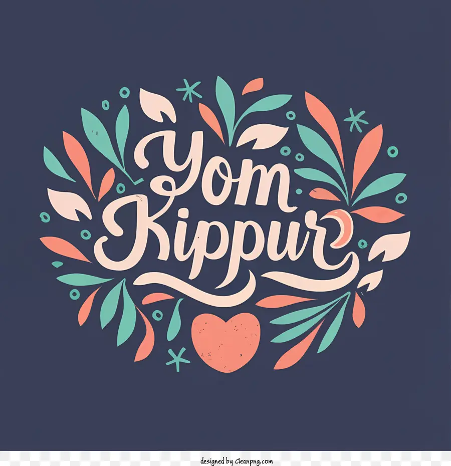 Yom Kippour，En Forme De Coeur PNG
