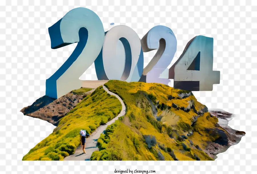 2024 Nouvel An，2024 Bonne Année PNG