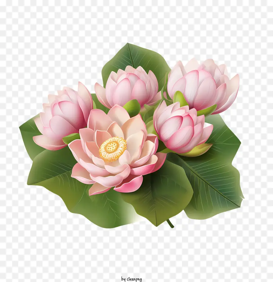 Fleur De Lotus，Fleur De Lotus Rose PNG