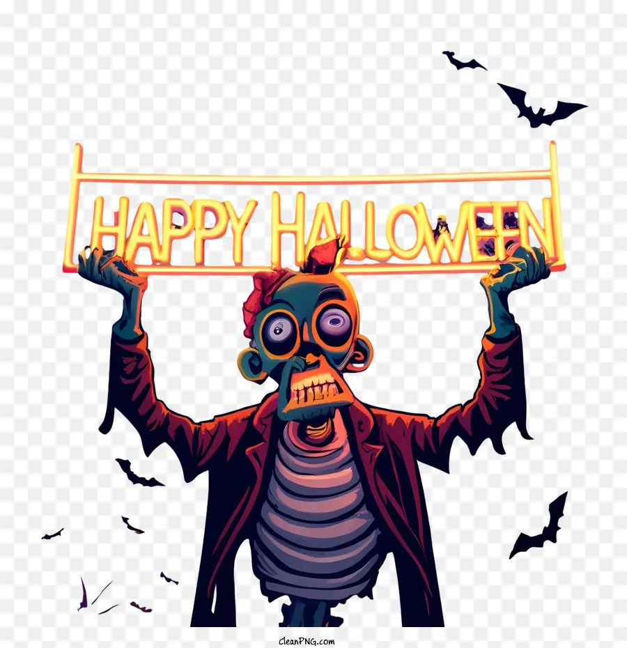 Joyeux Halloween，Zombi PNG