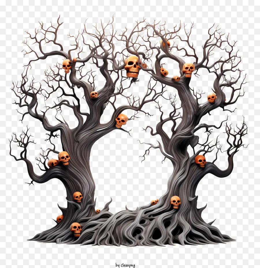 Halloween Arbre，Spooky PNG