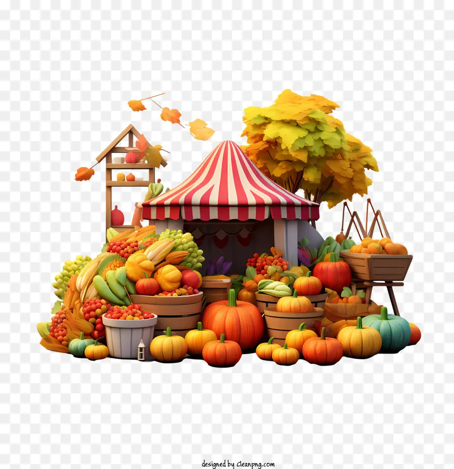 Récolte D'automne，Citrouille PNG