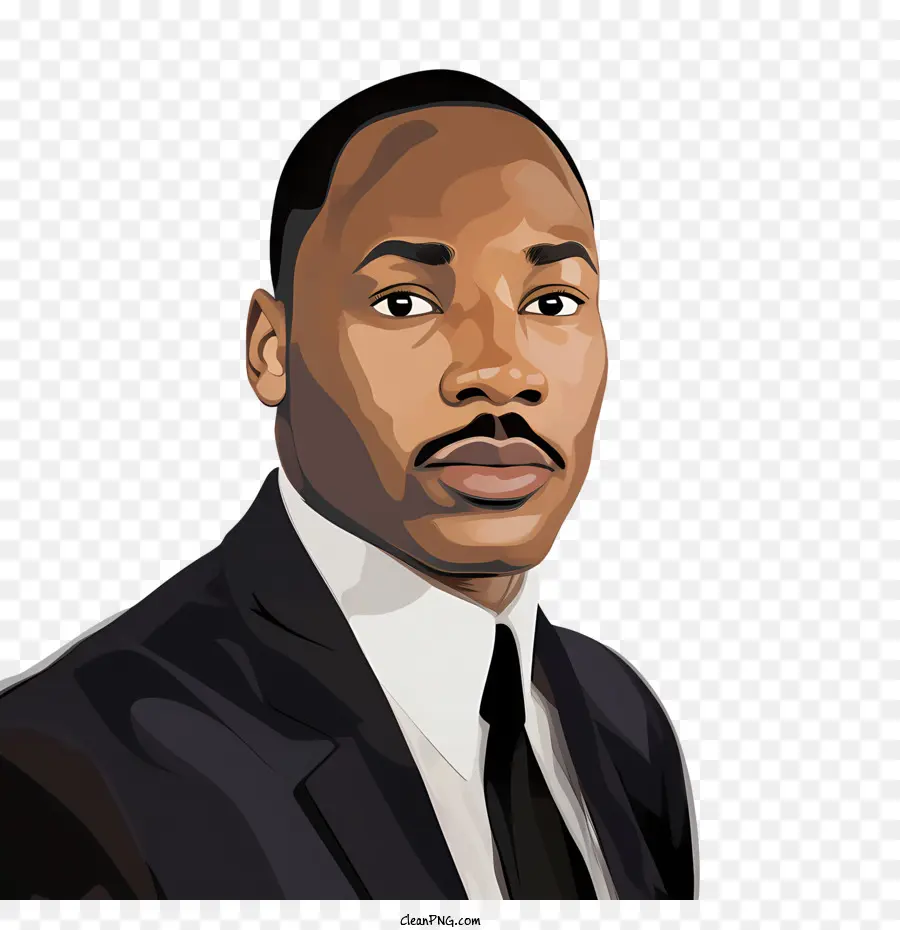 Martin Luther King，Homme Noir PNG