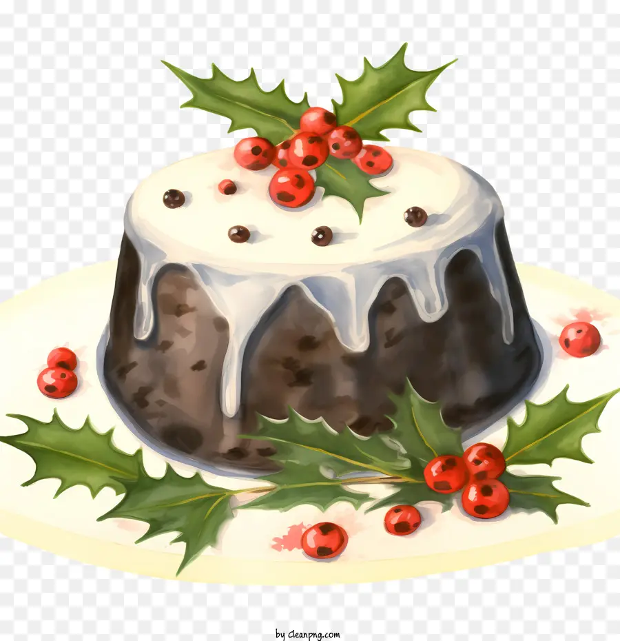 Le Christmas Pudding，Gâteau Au Chocolat PNG