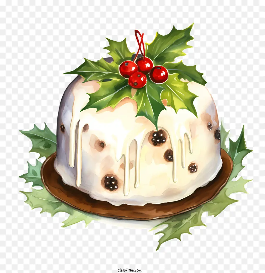 Le Christmas Pudding，Dessert De Vacances PNG