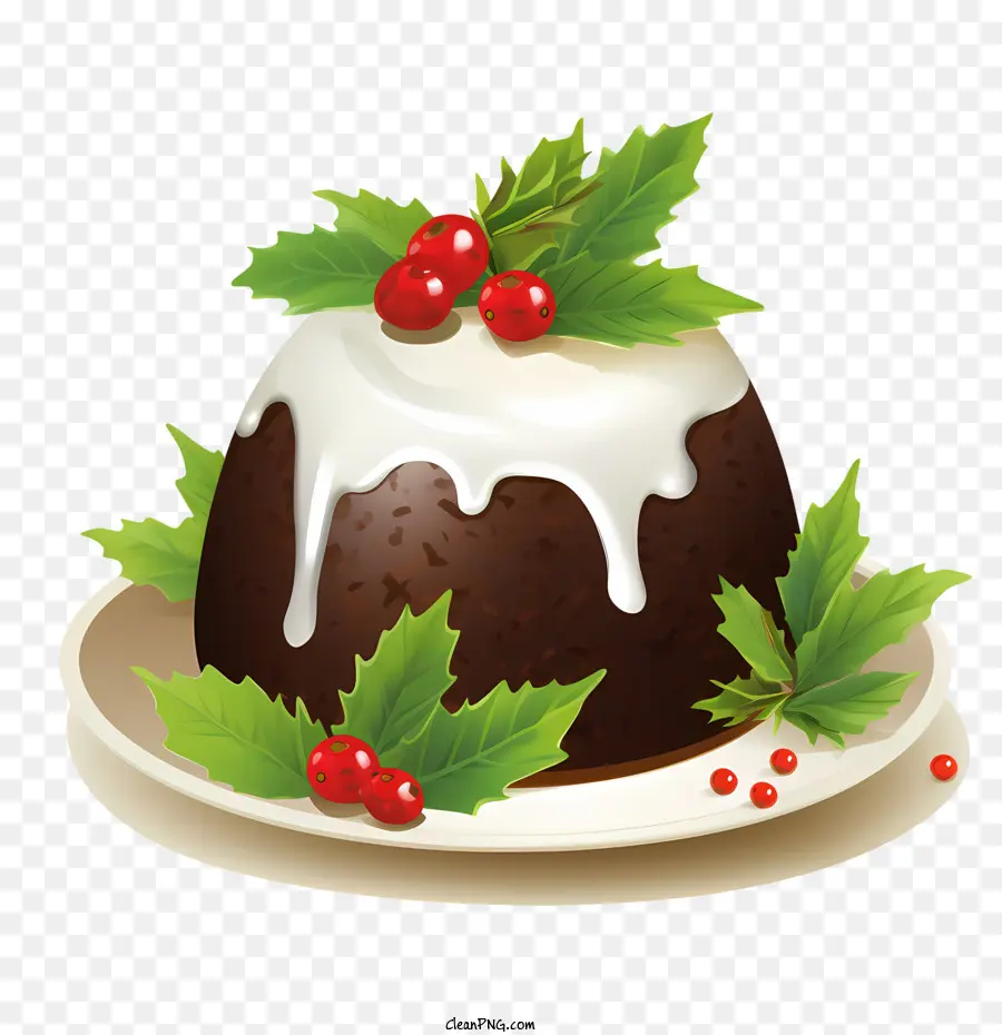 Pudding De Noël，Houx PNG