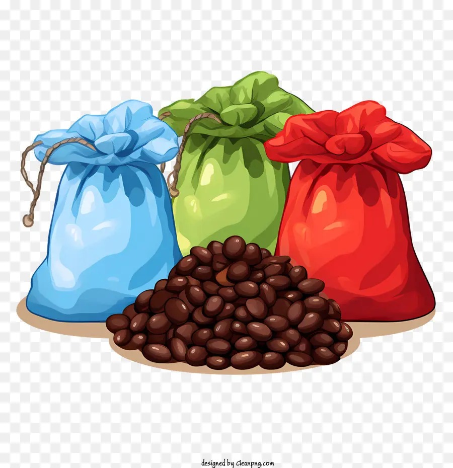 Sac De Grains De Café，Café En Grains PNG