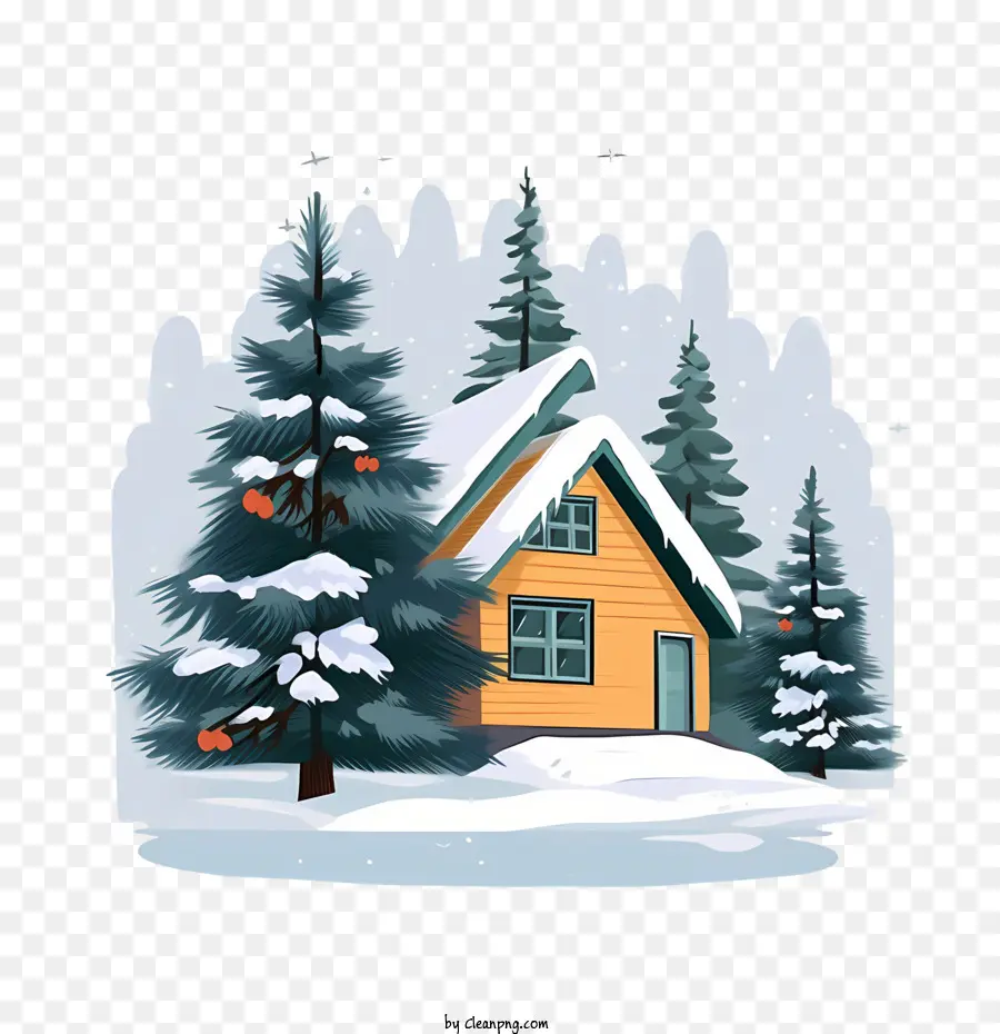 L'hiver De La Maison，Maison De Neige PNG