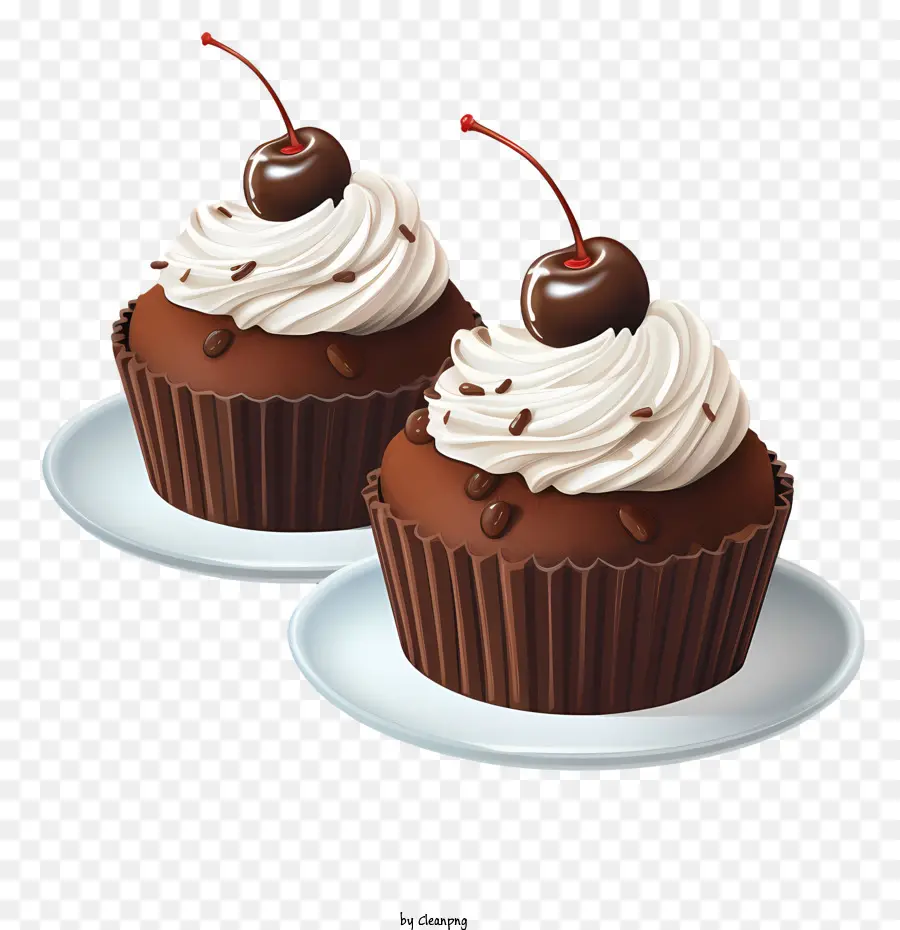 Chocolat Cupcake Jour，Des Petits Gâteaux Au Chocolat PNG