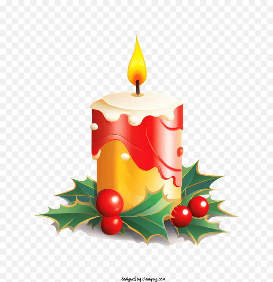 Bougie De Noël，Bougie PNG