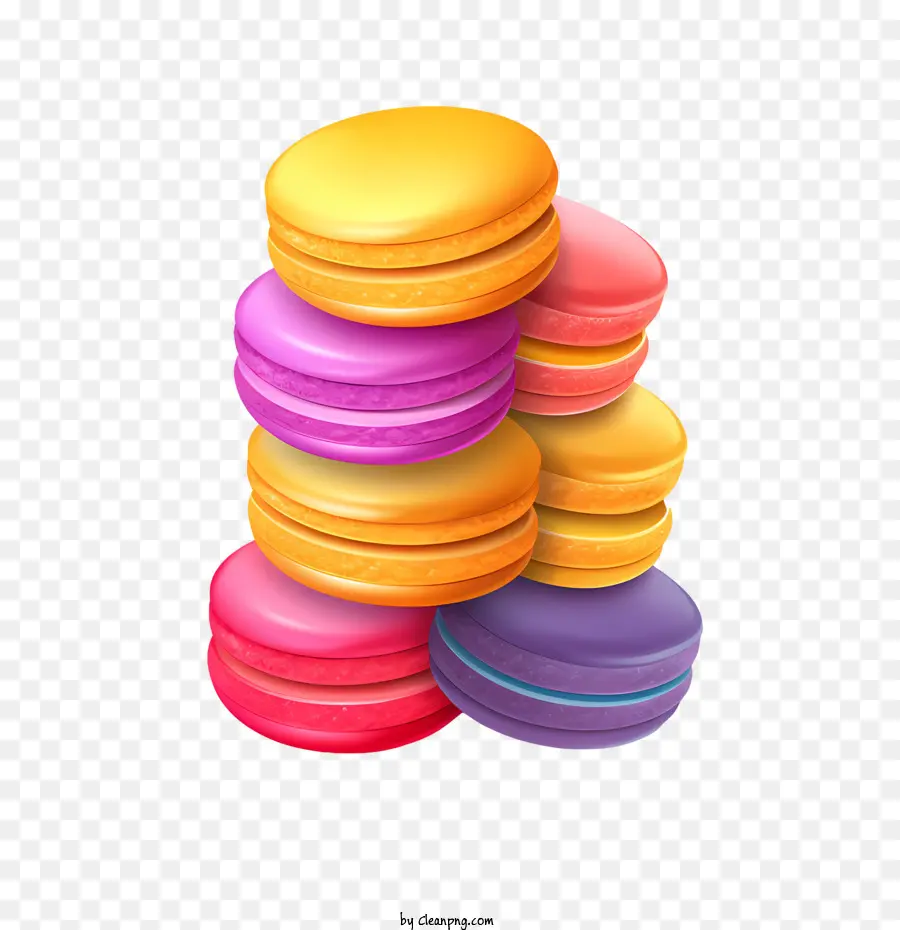 Journée Du Macaron，Macarons Colorés PNG