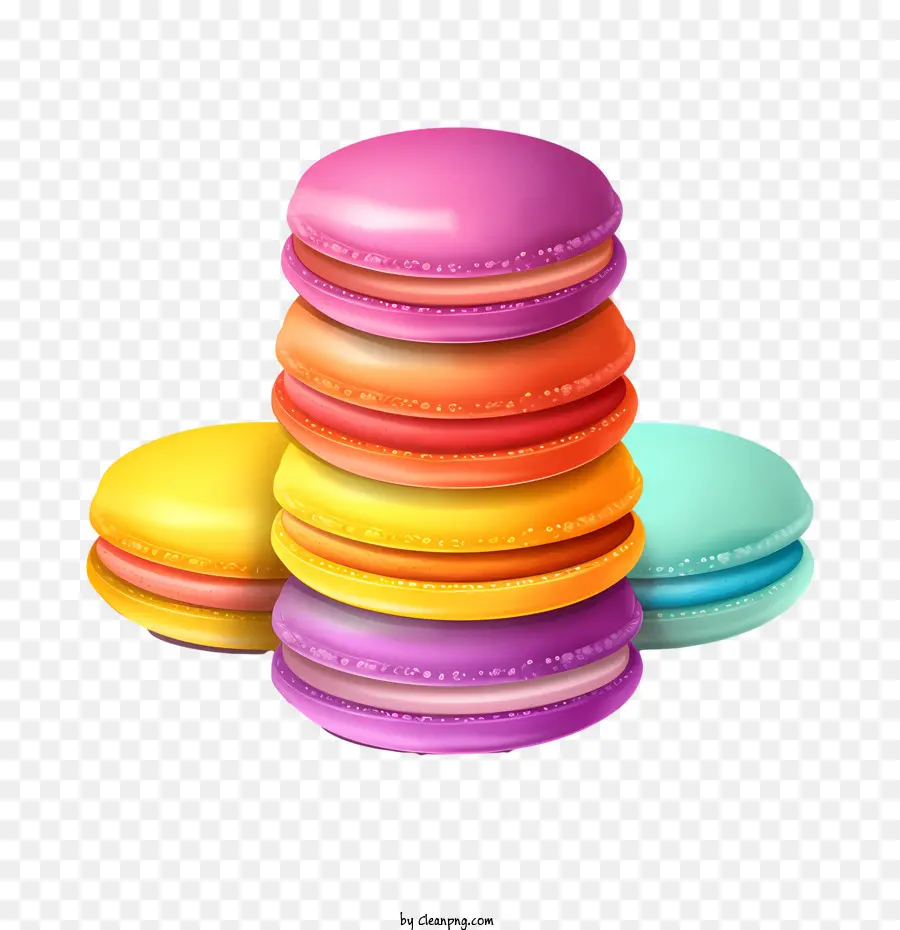 Journée Du Macaron，Macarons Colorés PNG