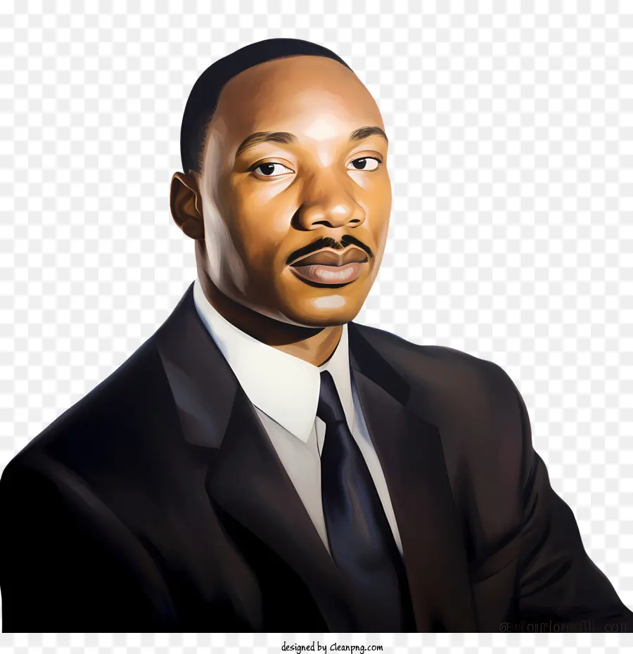 Martin Luther King，Homme Noir PNG