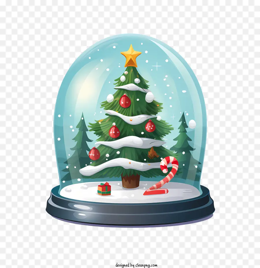 Boule De Neige De Noël，Arbre De Noël PNG