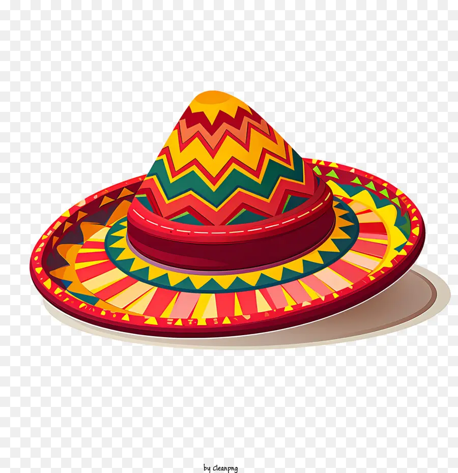 Sombrero Mexicain，Sombrero Coloré PNG