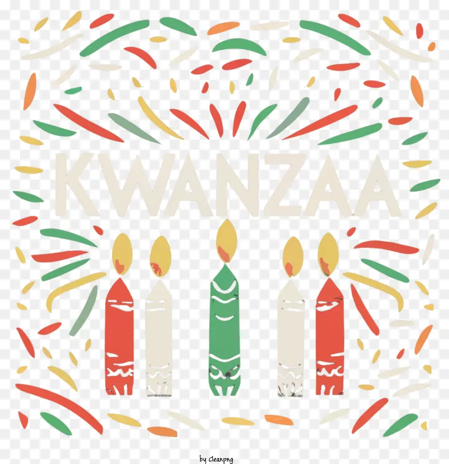 2023 Kwanzaa，Bougies Kwanzaa PNG