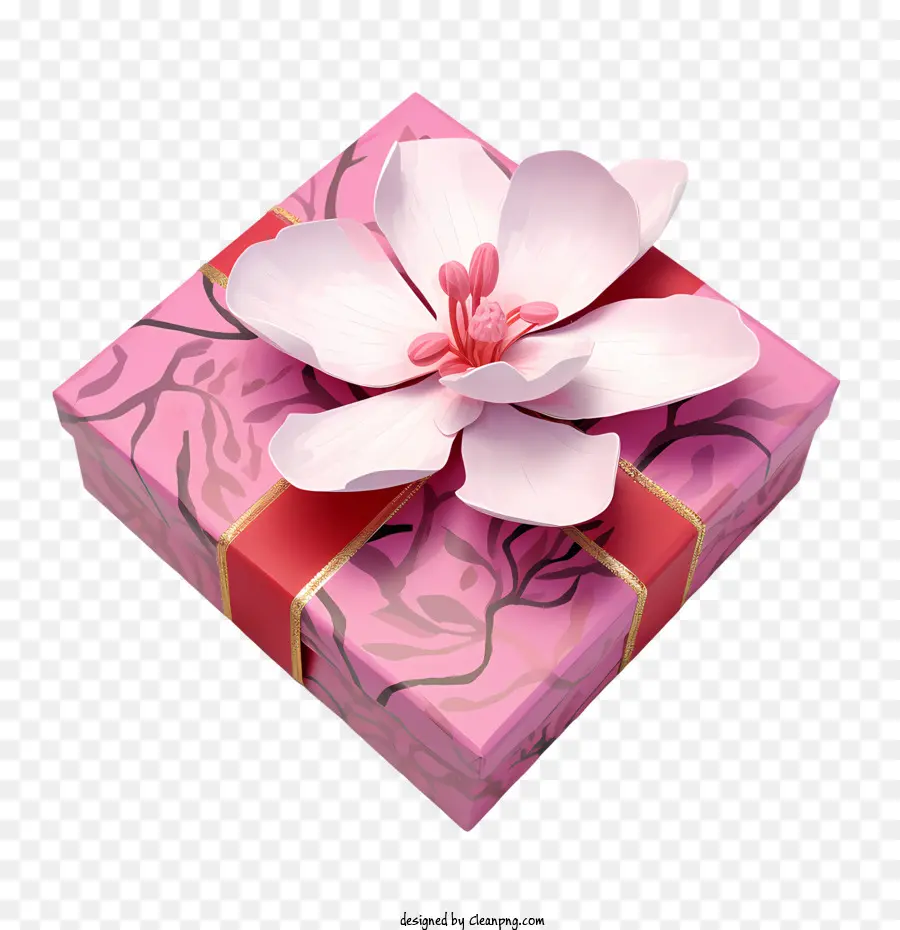 Coffret Rose，Coffret Cadeau PNG