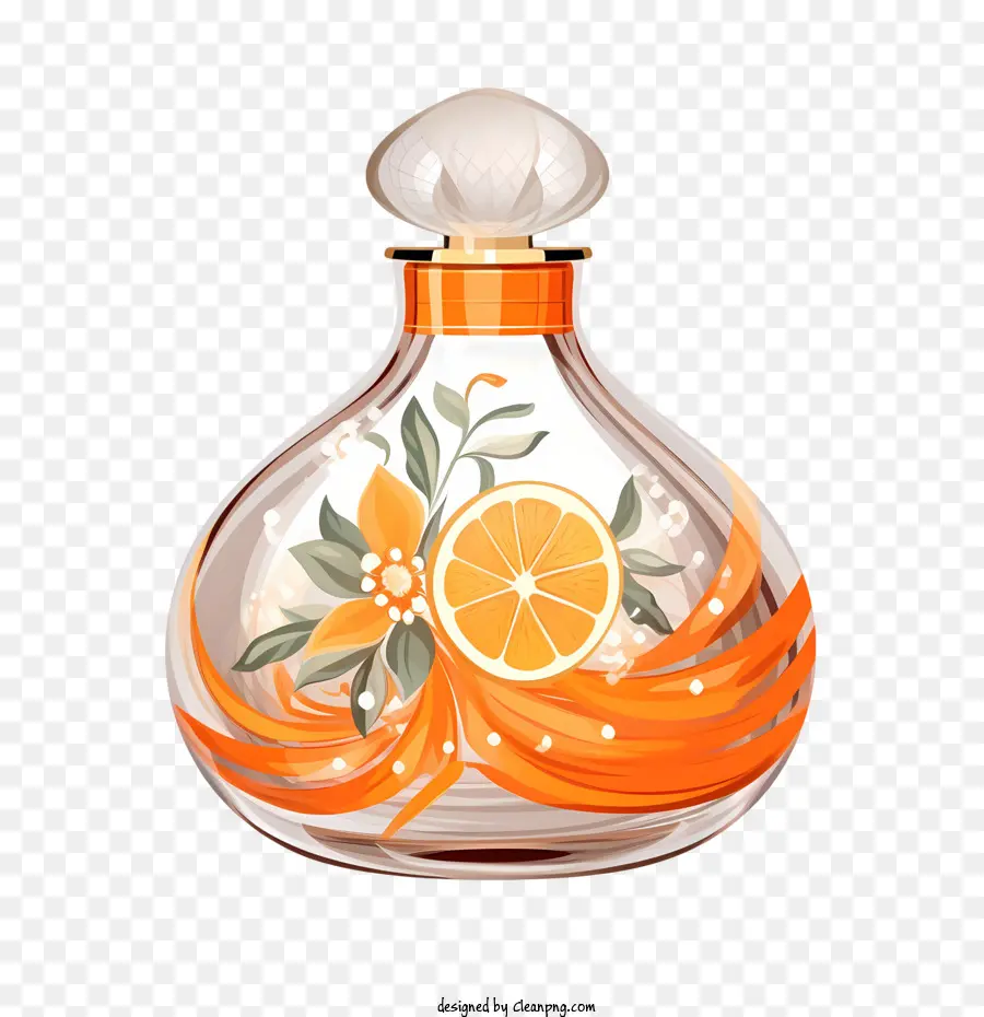 Flacon De Parfum，Bouteille Orange PNG