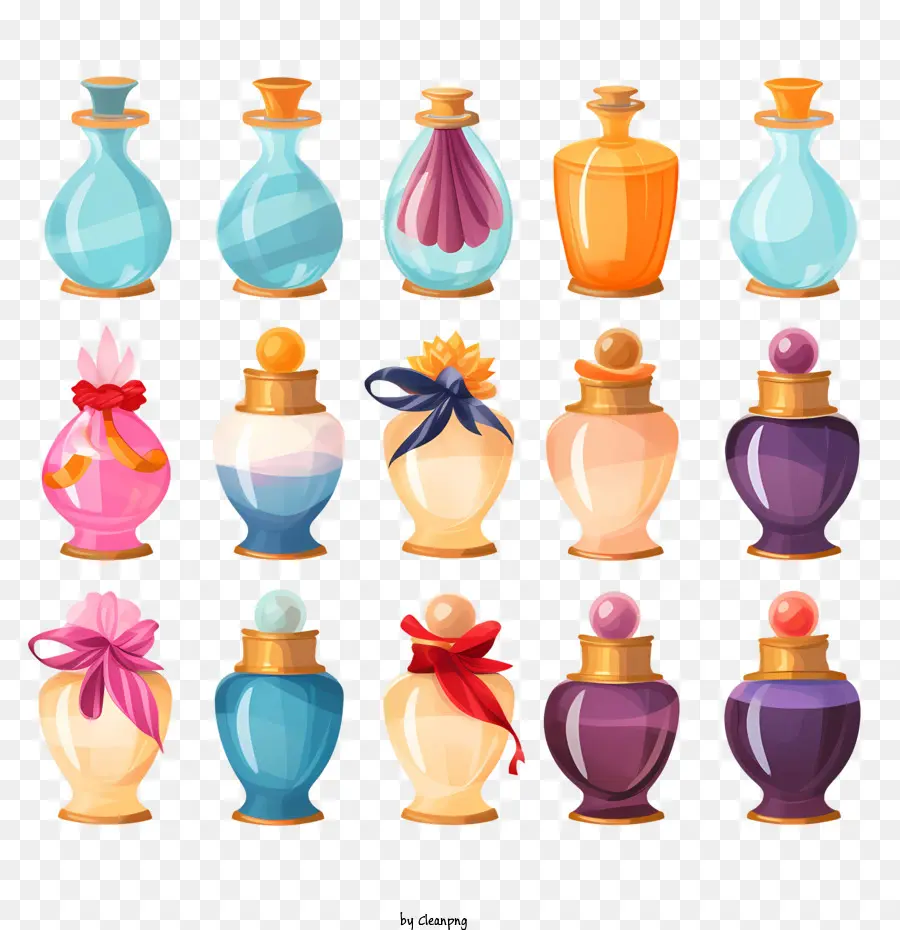 Flacon De Parfum，Flacons De Parfum Colorés PNG