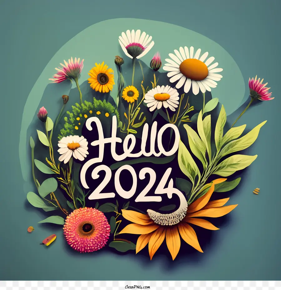 2024 Bonne Année，Bonjour 2023 PNG