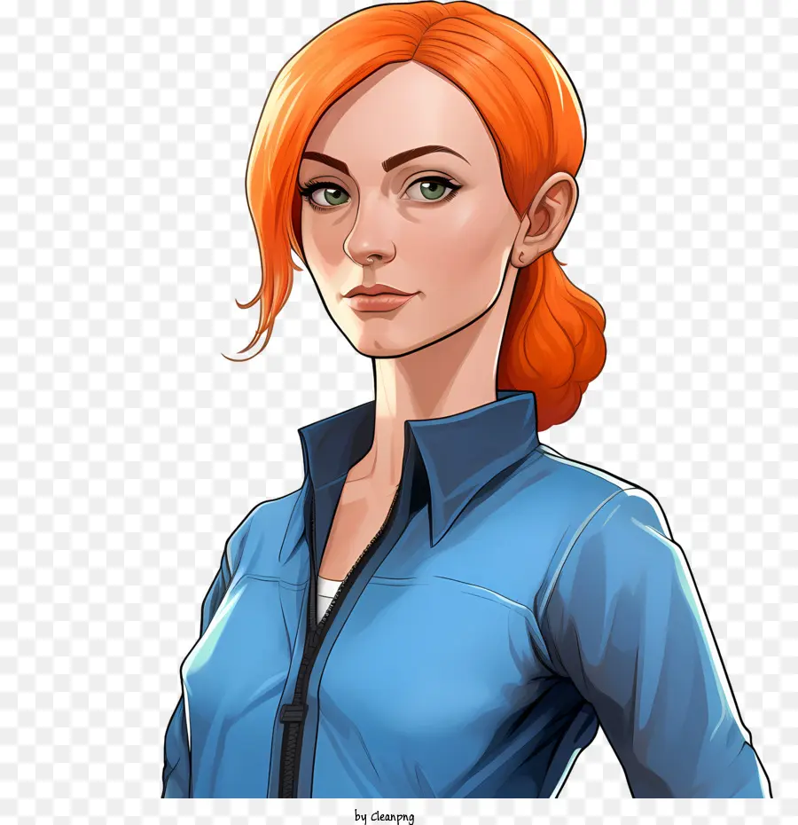 Personnage De Grand Theft Auto，Femme Rousse PNG