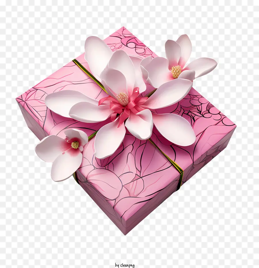 Coffret Rose，Coffret Cadeau PNG