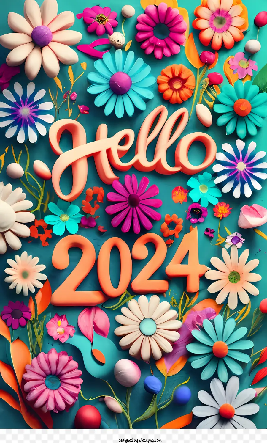 2024 Bonne Année，Bonjour 2023 PNG