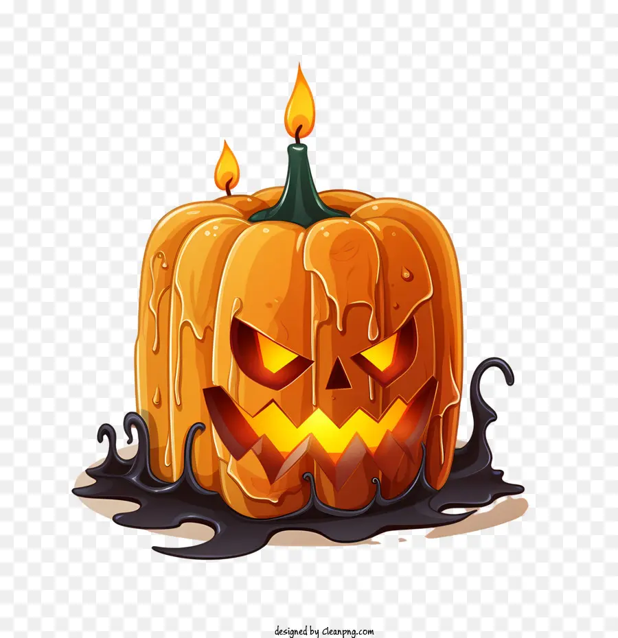 Jack O Lanterne，Bougie Citrouille PNG