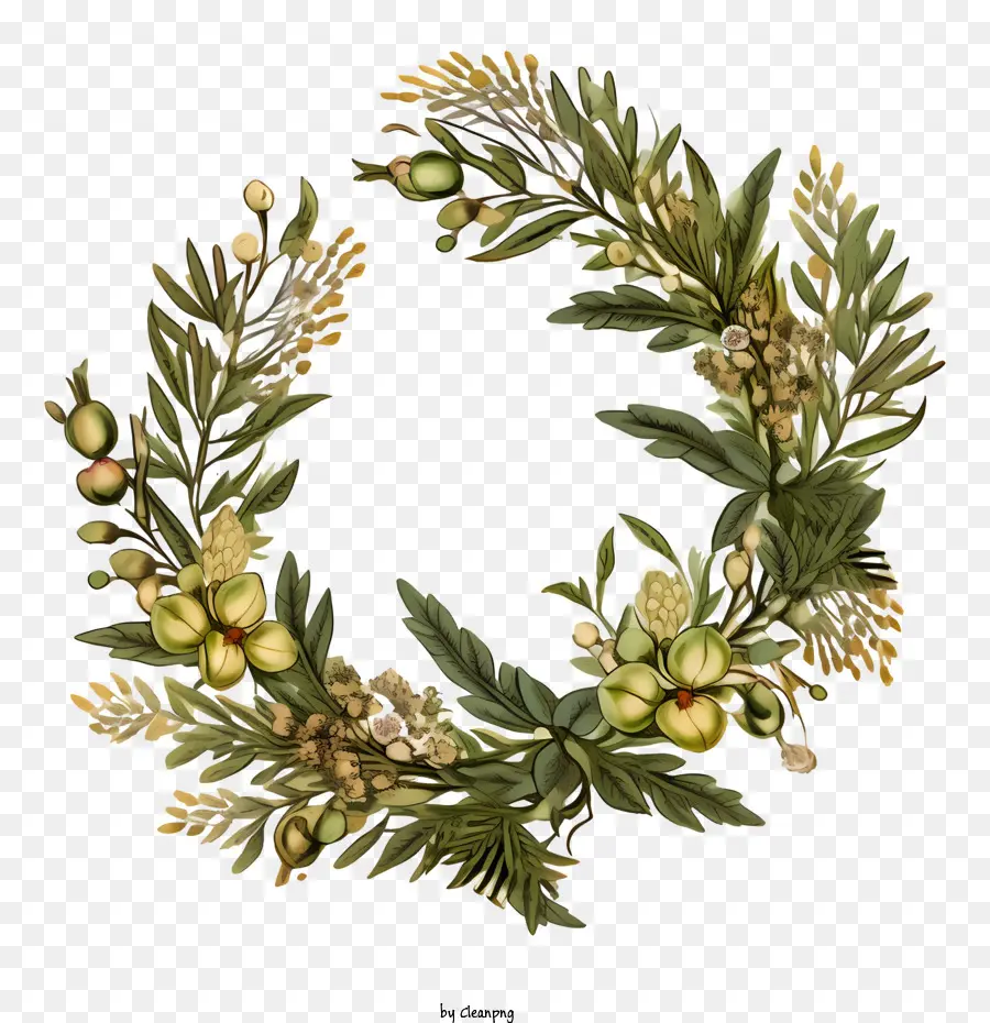 Couronne D'olivier，Olive PNG