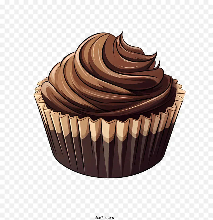 Chocolat Cupcake Jour，Cupcake Chocolat PNG