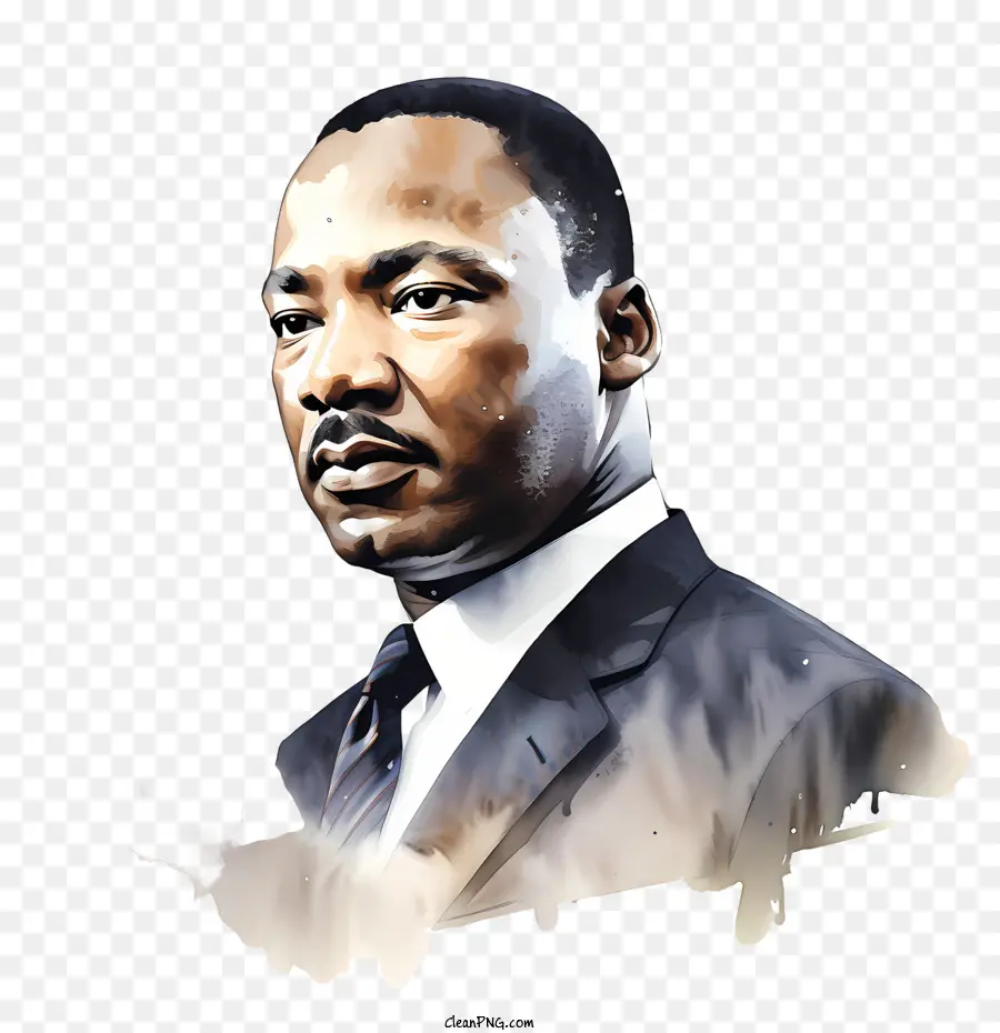 Journée Martin Luther King Jr，Portrait PNG