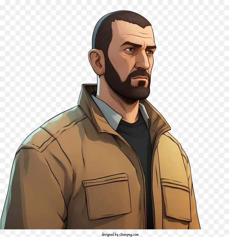Personnage Automobile De Grand Theft，Barbe PNG