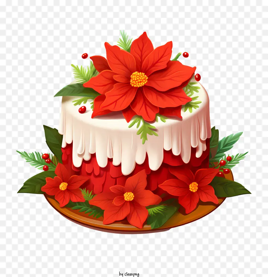 Gâteau De Noël，Gâteau Décoratif PNG