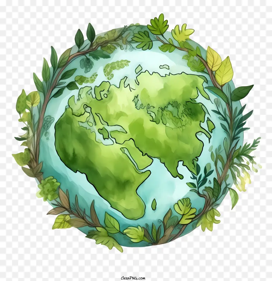 Planète Verte，Terre Verte PNG