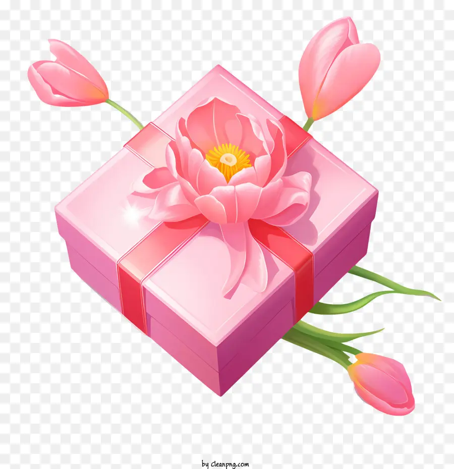 Coffret Rose，Coffret Cadeau PNG