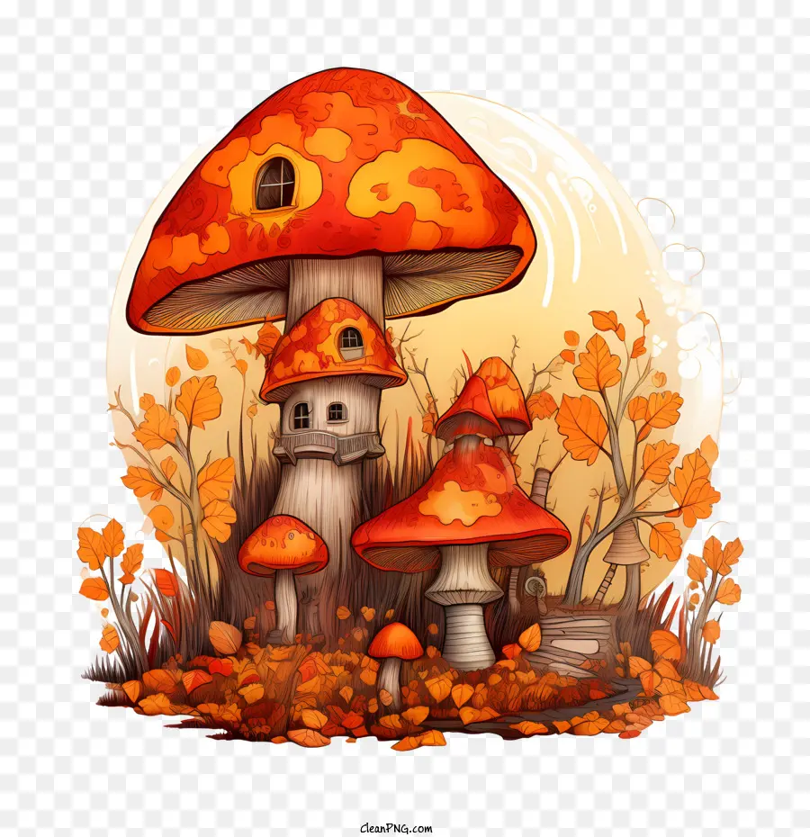 Maison Champignon，Champignons PNG