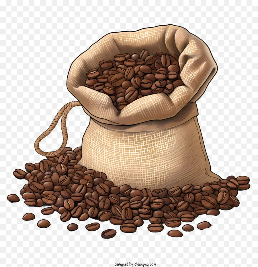 Les Grains De Café，Sac PNG