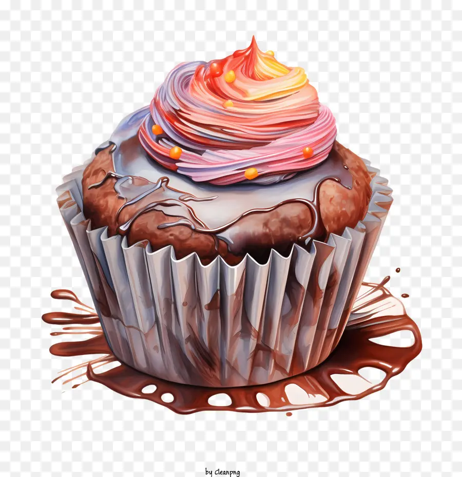 Journée Des Cupcakes Au Chocolat，Petit Gâteau Au Chocolat PNG