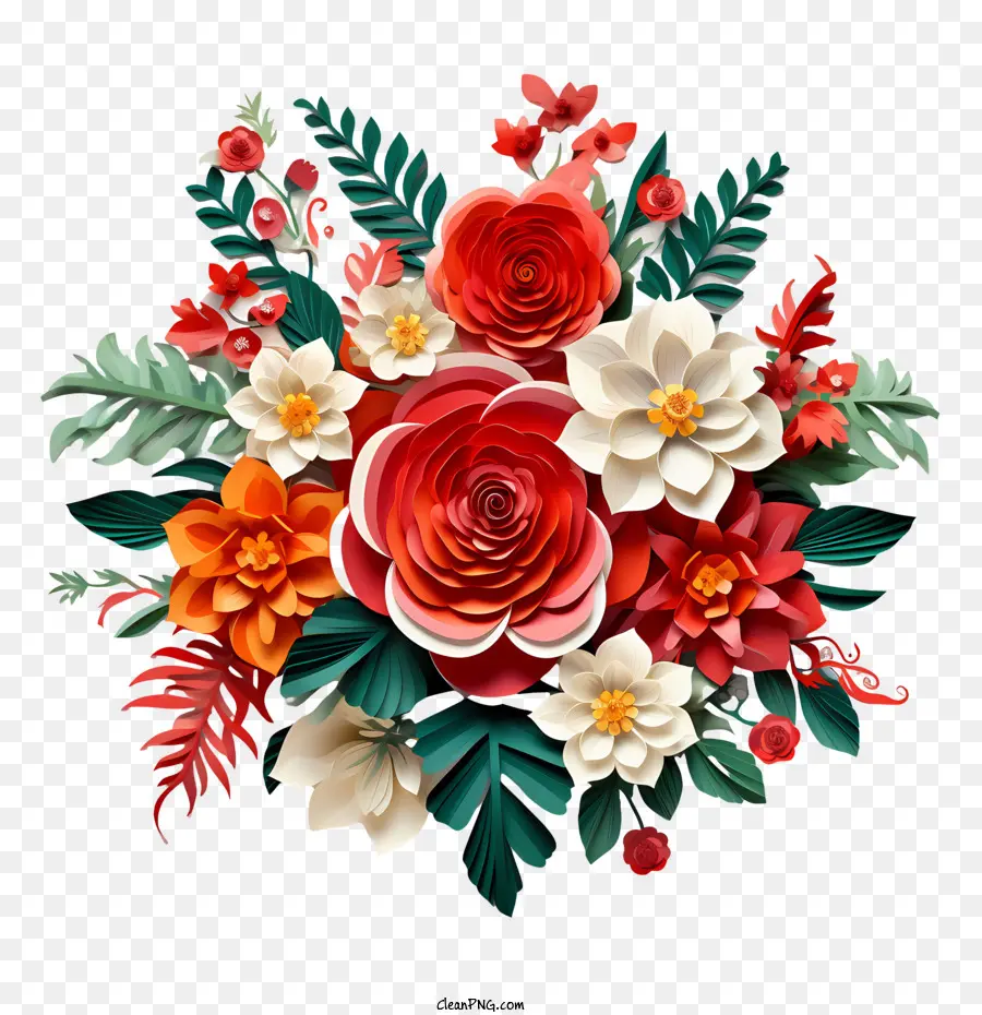 Jour De L'indépendance Du Mexique，Fleurs PNG