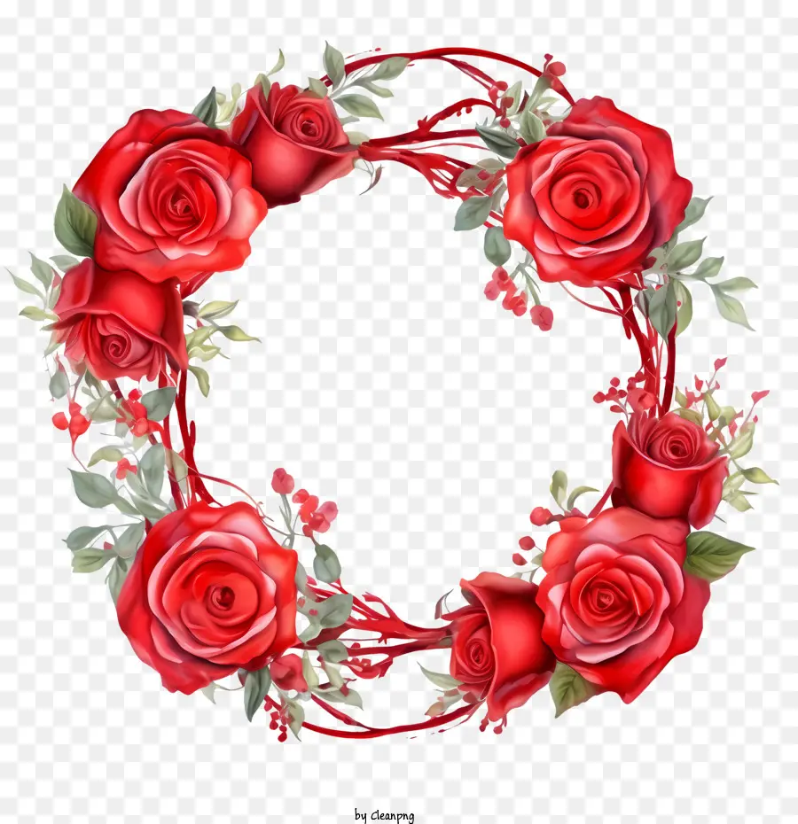 Couronne De Roses，Fleurs PNG