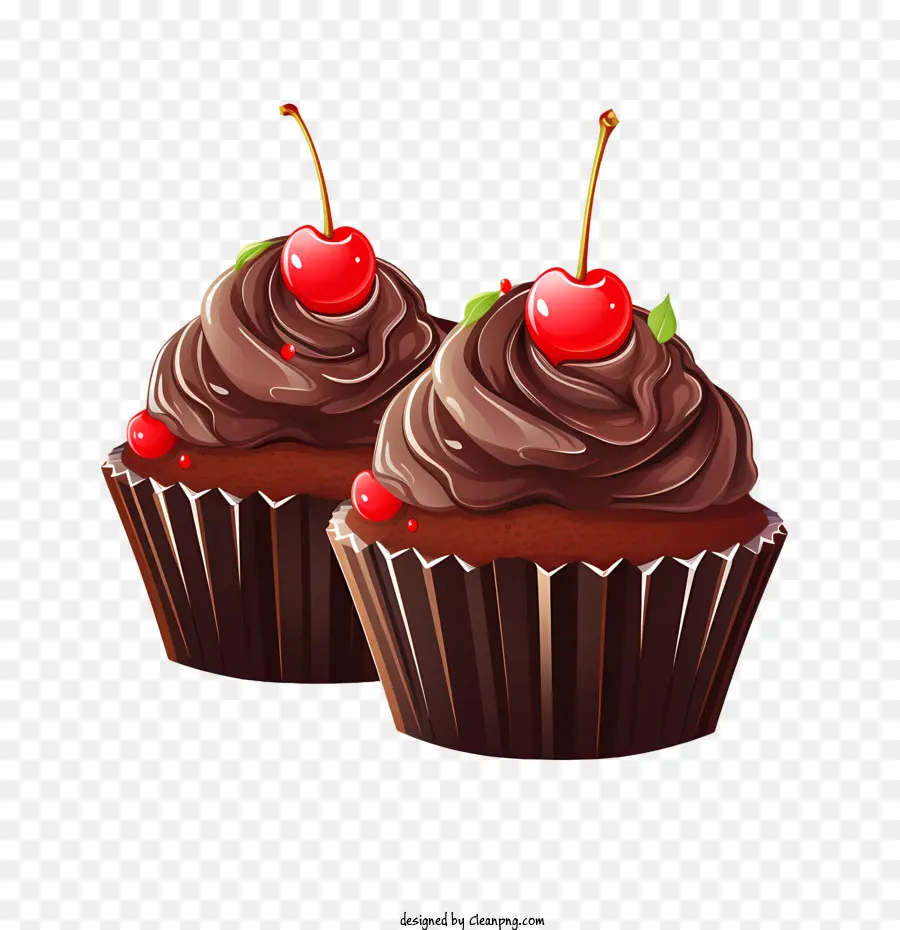 Chocolat Cupcake Jour，Des Petits Gâteaux Au Chocolat PNG