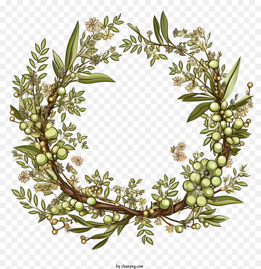 Couronne De Lauriers，Couronne De Fleurs PNG